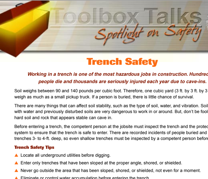 Toolbox talk English