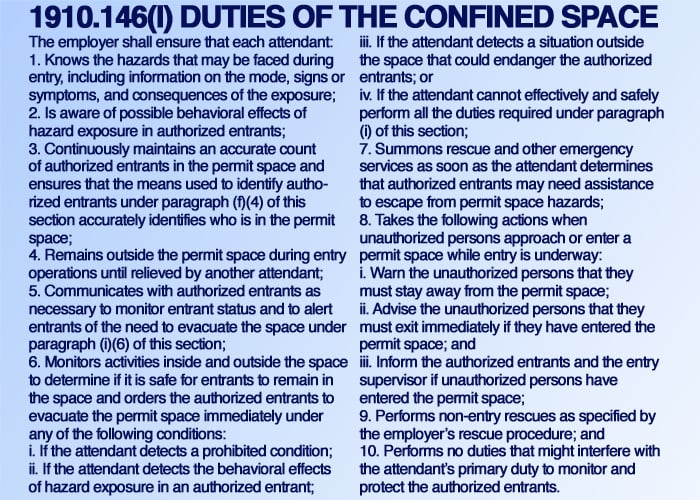 Confined Space Attendants Play a Crucial Role